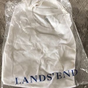 Lands End White Crew Tee size 3X